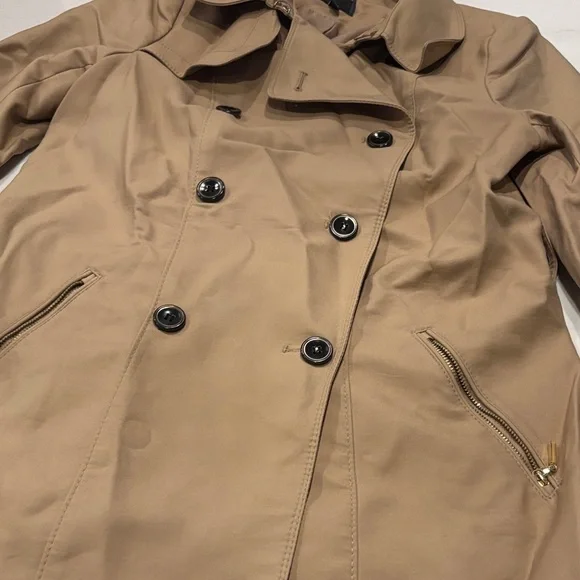 The Limited Tan Double-Breasted Trench Coat - Picture 6 of 6